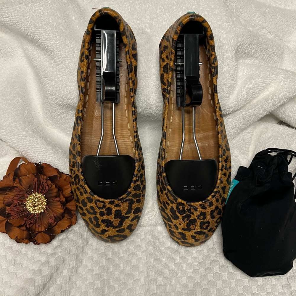 Leopard Tieks Ballet Flats